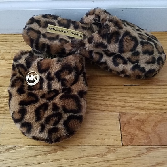 Michael Kors Leopard Print House Slippers